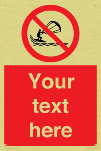 Custom No kite surfing